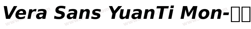 Vera Sans YuanTi Mon字体转换
